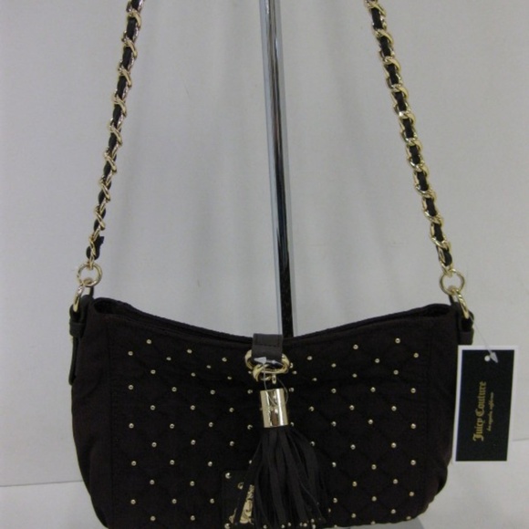 JUICY COUTURE KIKI  WINE & GOLD QUILTED  BAG - Picture 1 of 5